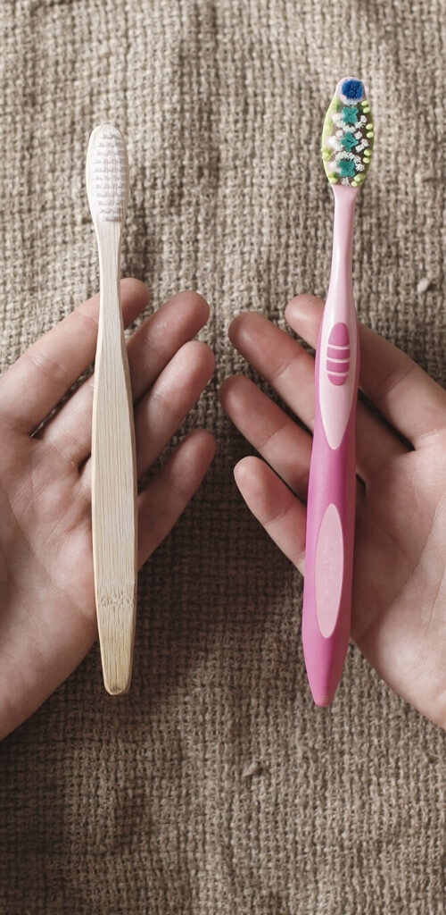 bamboo toothbrush vs plastic sustainable product marketing loudbird digital marketing industries green business